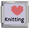 A10366 I Love Knitting Italian Charm