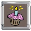 A10402 Birthday Cupcake Italian Charm