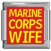 A10410 Marine Corps Wife Italian Charm