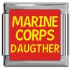 A10413 Marine Corps Daughter Italian Charm