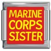 A10414 Marine Corps Sister Italian Charm