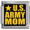 A10416 US Army Mom Italian Charm