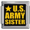 A10419 US Army Sister Italian Charm