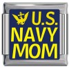 A10421 US Navy Mom Italian Charm