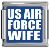 A10425 US Air Force Wife Italian Charm