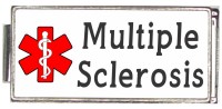 A50038 Multiple Sclerosis Medical Alert Italian Charm