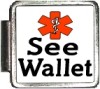 SEE WALLET Custom Photo Italian  Charm