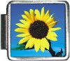 A10029 Sunflower on Blue Italian Charm