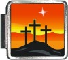 Three Crosses  Custom Photo Italian  Charm
