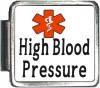 High Blood Pressure Custom Photo Italian  Charm