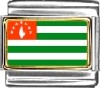 Abkhazia Flag Italian Charm