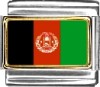 Afghanistan Flag Italian Charm