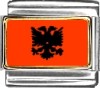 Albania Flag Italian Charm