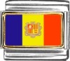 Andorra Flag Italian Charm