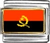 Angola Flag Italian Charm