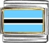 Botswana Flag Italian Charm