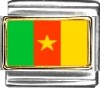 Cameroon Flag Italian Charm