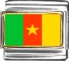 Cameroon Flag Italian Charm