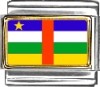 Central African Republic Flag Italian Charm