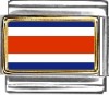 Costa Rica Flag Italian Charm