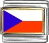 Czech Republic Flag Italian Charm
