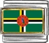 Dominica Flag Italian Charm