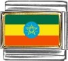 Ethiopia Flag Italian Charm
