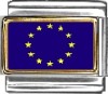 European Union Flag Italian Charm