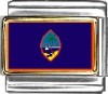 Guam Flag Italian Charm