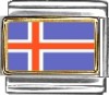 Iceland Flag Italian Charm