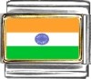 India Flag Italian Charm