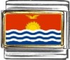 Kiribati Flag Italian Charm