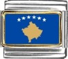 Kosovo Flag Italian Charm
