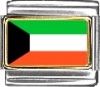 Kuwait Flag Italian Charm