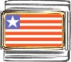 Liberia Flag Italian Charm