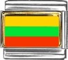Lithuania Flag Italian Charm