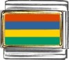 Mauritus Flag Italian Charm