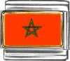 Morocco Flag Italian Charm