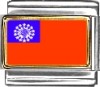 Myanmar Burma Flag Italian Charm