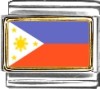 Philippines Flag Italian Charm