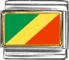 Republic of the Congo Flag Italian Charm