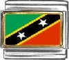 Saint Kitts and Nevis Flag Italian Charm