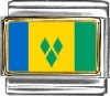 Saint Vincent and the Grenadines Flag Italian Charm