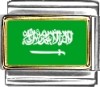 Saudia Arabia Flag Italian Charm