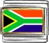 South Africa Flag Italian Charm