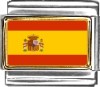 Spain Flag Italian Charm