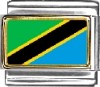 Tanzania Flag Italian Charm