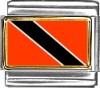 Trinidad and Tobago Flag Italian Charm