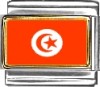 Tunisia Flag Italian Charm