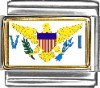 Virgin Islands Flag Italian Charm